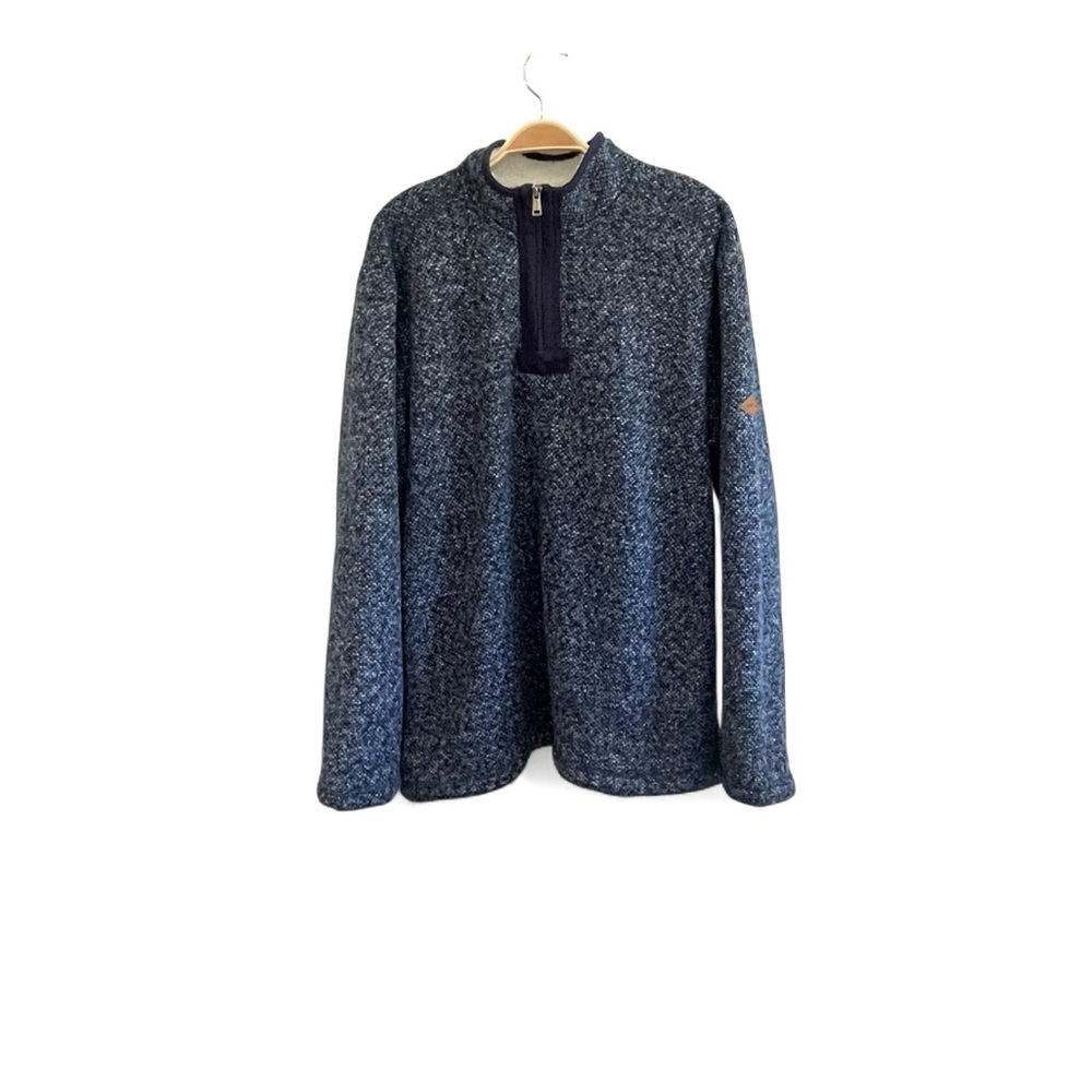 Orvis Navy‎ and White Fleece-Lined Pullover